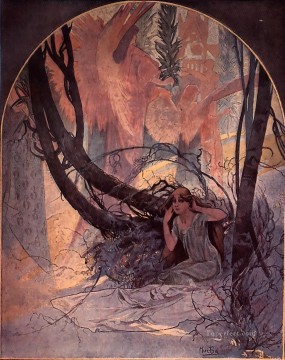 アルフォンス・ミュシャ Painting - イースター チャイム 自然を目覚めさせる 1896 プリント チェコ アール ヌーボー独特のアルフォンス ミュシャ